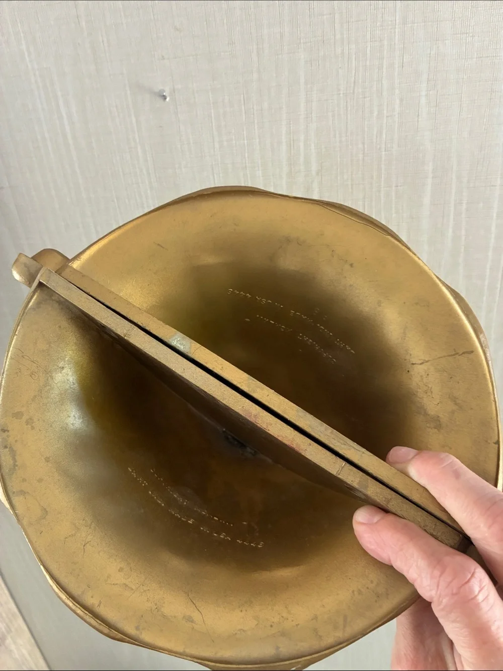 Set of 2 Vintage Resin Gold Wall Pocket Planter Hollywood Regency Syroco Style